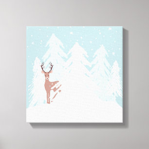 Toile Winter Onederland Wonderland Deer Canvas Imprimer