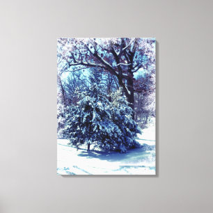 Toile Winter Wonderland Canvas de Noël Imprimer