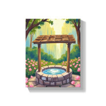 Wishing Well Magical Floral Forest