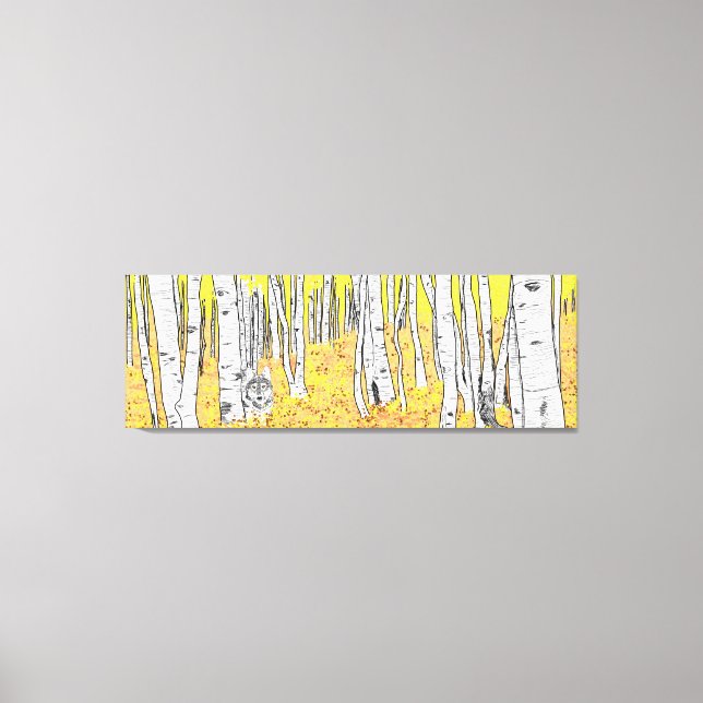 Toile Wolf dans Bois d'automne (Recto)