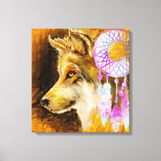 Toile Wolf et Dreamcatcher (Recto)