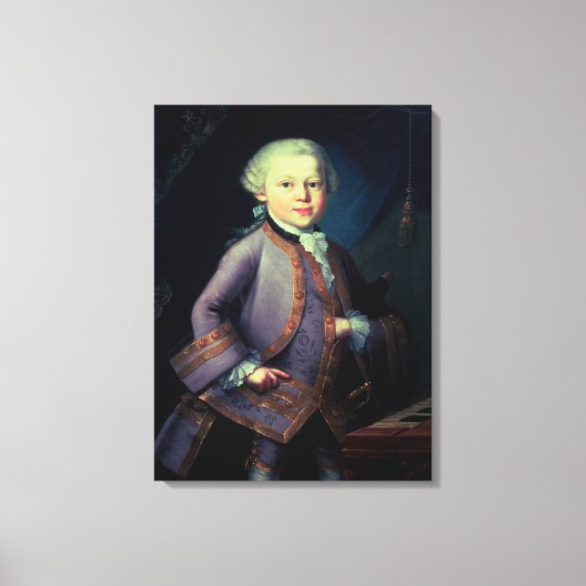 Toile Wolfgang Amadeus Mozart, 1763 (Recto)