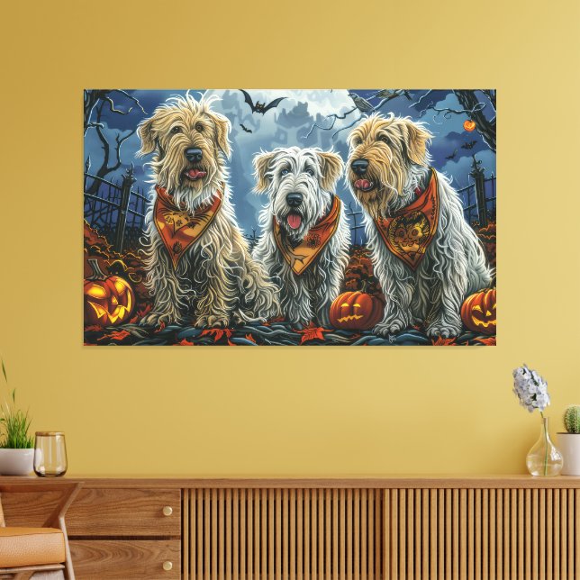 Toile Wolfhound Halloween Éffrayant (Insitu(Salon))