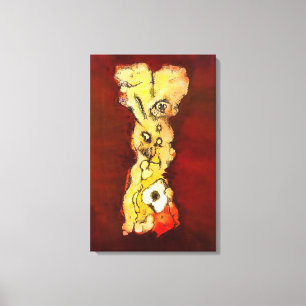 Toile Wols - Columna de figura grotescas - Art informel