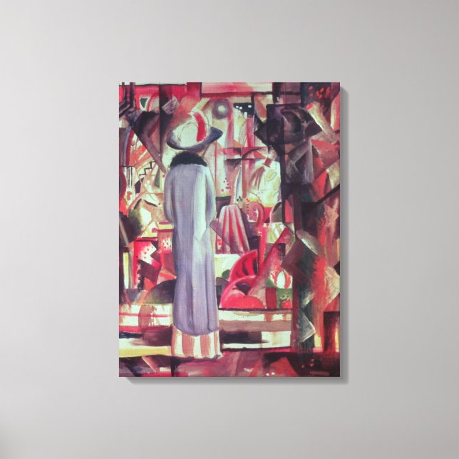 Toile Woman in front of large illuminated window (Recto)