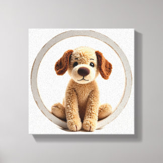 Toile Wonder Wall Art Furry Ami Puppy