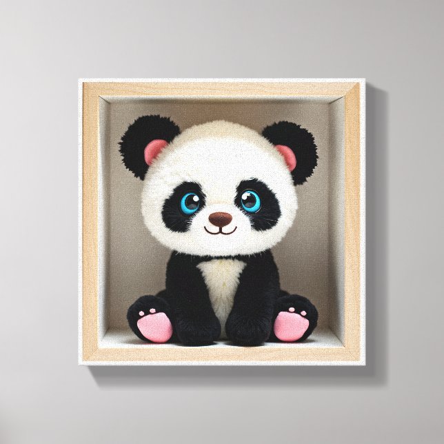 Toile Wonder Wall Art Panda Cuddle Buddy (Recto)