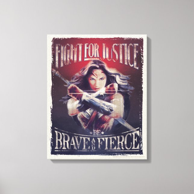 Toile Wonder Woman Lutte Pour La Justice (Recto)