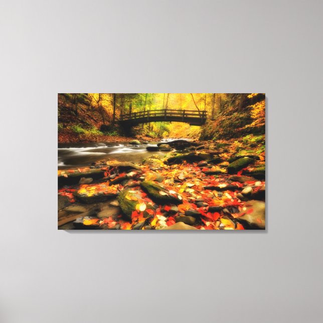 Toile Wooden Bridge and Creek (Recto)