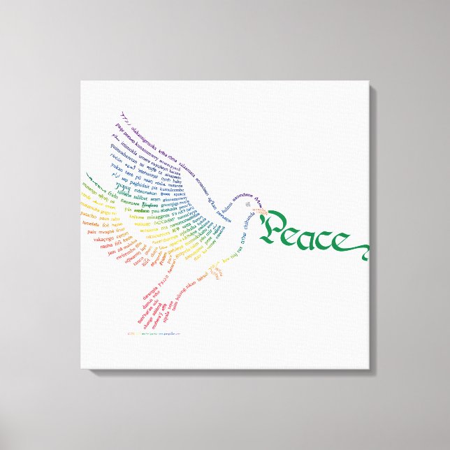 Toile World Peace Dove (Recto)