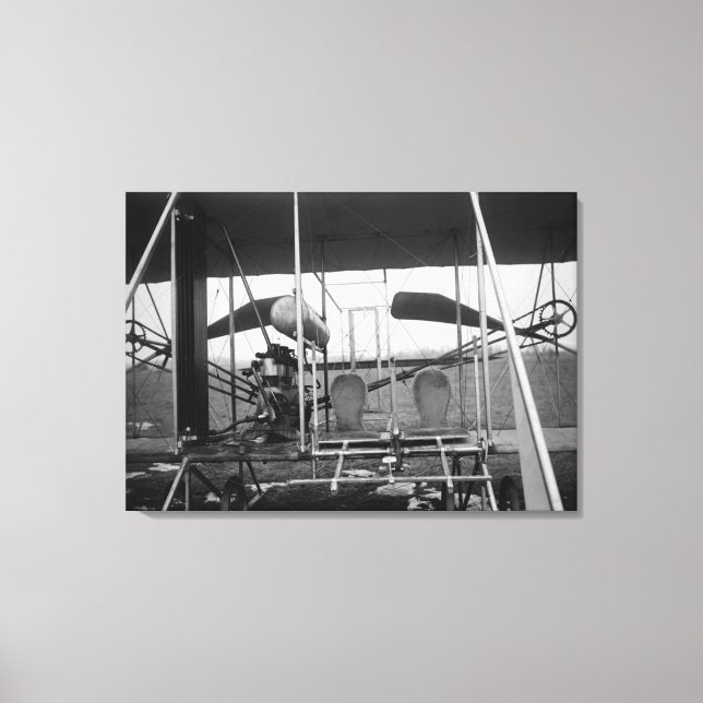 Toile Wright Brothers Plane avec Pilot et (Recto)