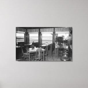 Toile Yachats, auberge Photograp de vue de mer de