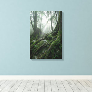 Toile Yakushima 'Souffle de Vie' Ancien Biophilique