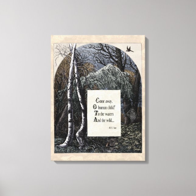 Toile Yeats "L'Enfant Volé" Vidéo Poème Art Canvas (Recto)