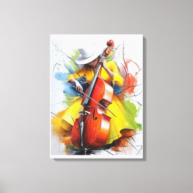 Toile “Yellow Muse Melody” (Recto)