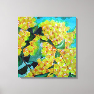 Toile Yellow Wattle art natif de l'Australie