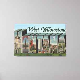 Toile Yellowstone occidental, Montana