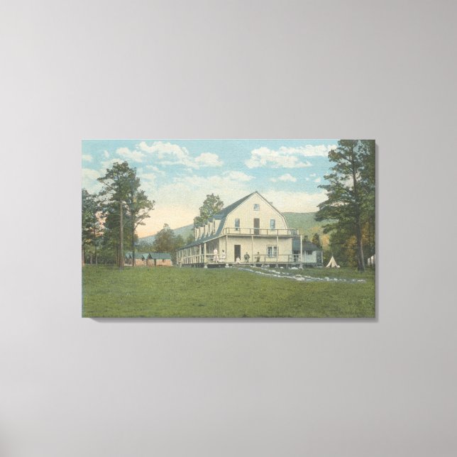 Toile Yellowstone, WYView de Piney Inn (Recto)