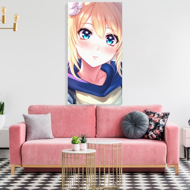 Toile Yeux bleus  (Insitu(Salon))