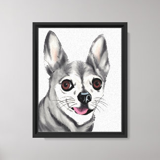 Toile Yeux brillants, cœur heureux