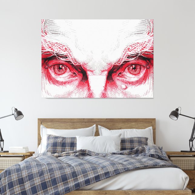 Toile Yeux de l'ancien mal – Alerte rouge (Insitu(Chambre))