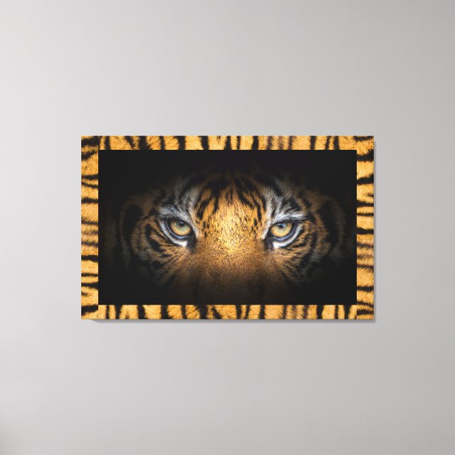 Toile Yeux D'Un Mur De Tigre (Recto)