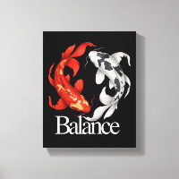 Yin Yang de l'équilibre Koi Japonais Inspiré par Z
