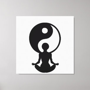 Toile Yoga de Young girl practising