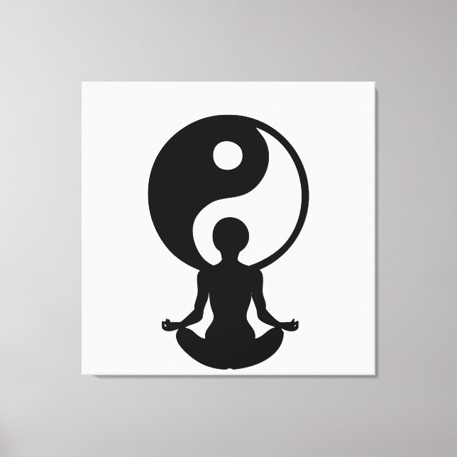 Toile Yoga de Young girl practising (Recto)