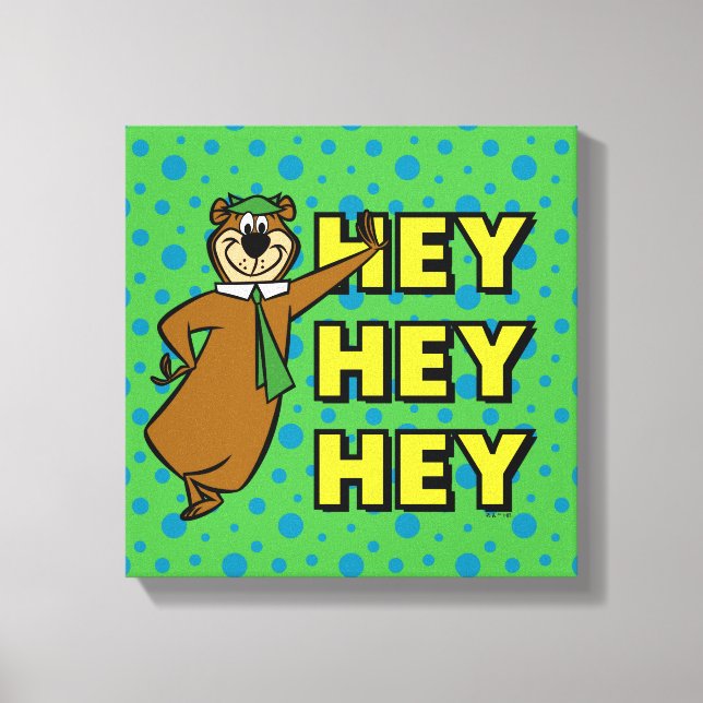 Toile Yogi Bear Hey Hey Hey (Recto)