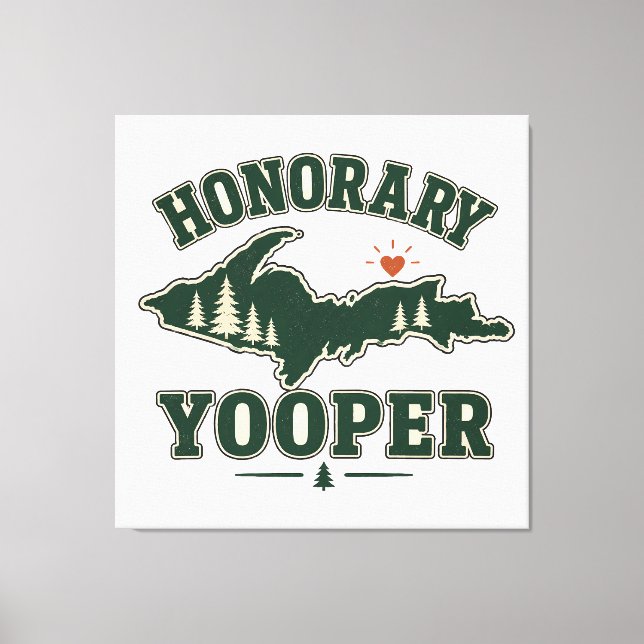 Toile Yooper honoraire - Péninsule supérieure du Michiga (Recto)