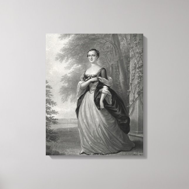 Toile Young Martha Washington 1863 (Recto)