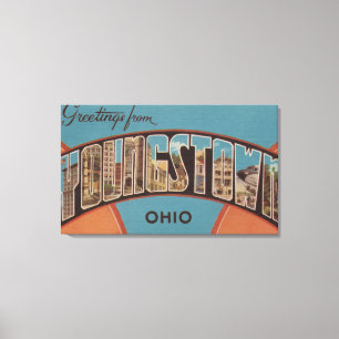 Toile Youngstown, Ohio - grandes scènes 2 de lettre
