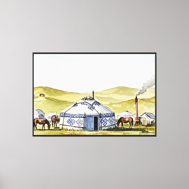 Toile Yourte mongole (Recto)