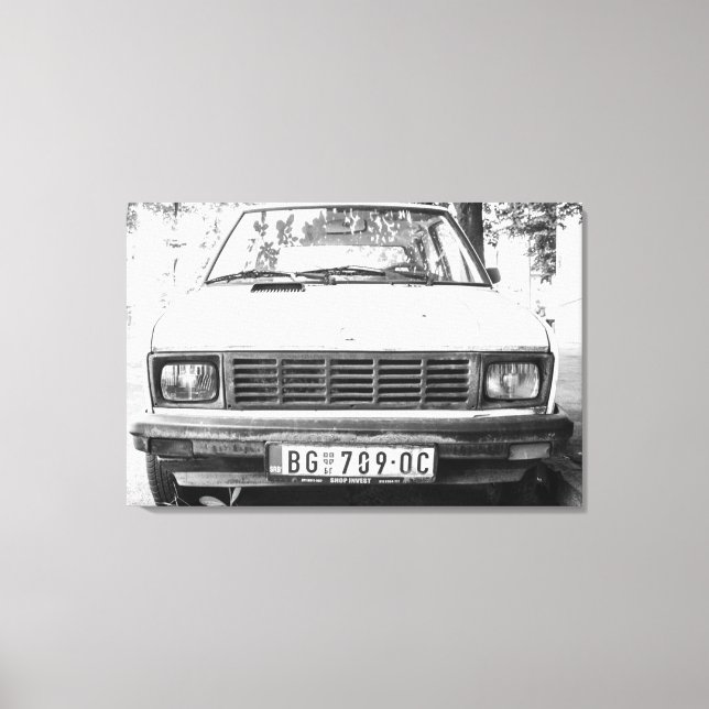 Toile Yugo, vieille voiture yougoslave (Recto)