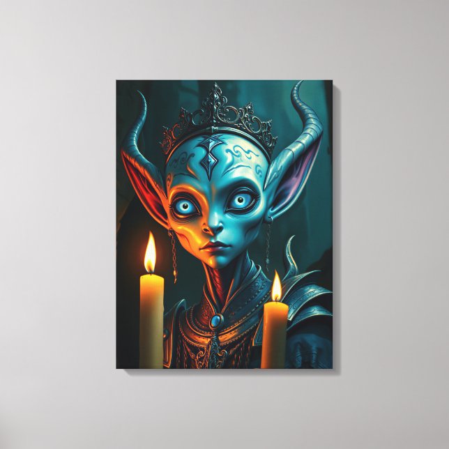 Toile Zarathos le ritualiste de flammes - Elfe de fantas (Recto)