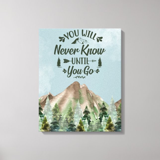 Toile Zazzle ne sait jamais (Recto)