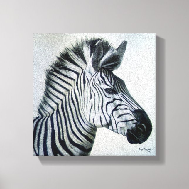Toile Zebra Black and White Portrait Small (Recto)