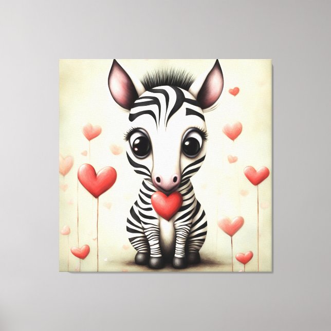 Toile Zebra Love 1 (Recto)