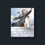 Toile Zebra Mariage Fiançailles Photo Canvas Argent<br><div class="desc">Fiançailles de mariage personnalisé zèbre imprimer design modèle photo. Ajoutez simplement votre photo !</div>