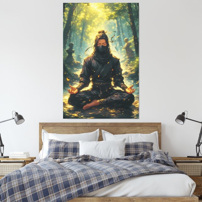 Toile Zen of the Shadow Warrior (Insitu(Chambre))
