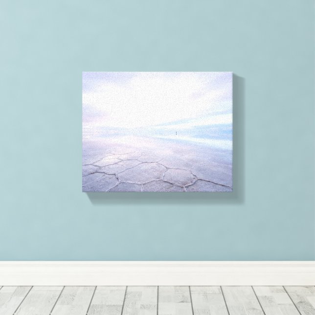 Toile ZENAH | Salar de Uyuni 'Miroir Infini' | Nuage  (Insitu (Plancher de Bois))