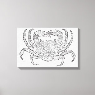 Toile Zendoodle Crabe 6