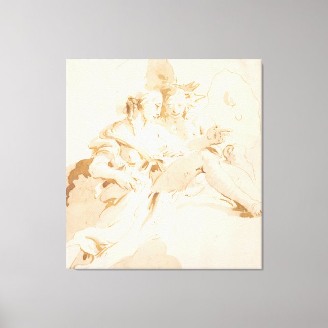 Toile Zephyr et Flora (Recto)