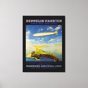 Toile Zeppelin Trips ~ Survol de la mer et de la terre -