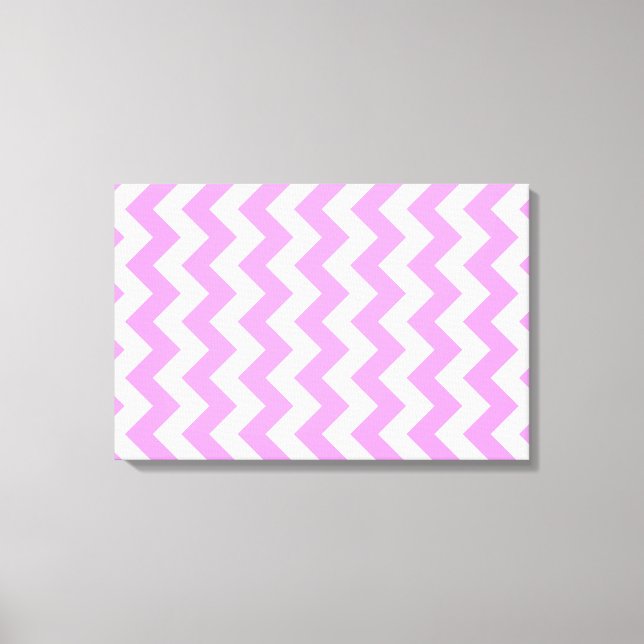 Toile Zigzag rose et blanc (Recto)
