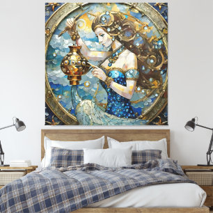 Toile Zodiaque - Verseau Le Porteur d'Eau