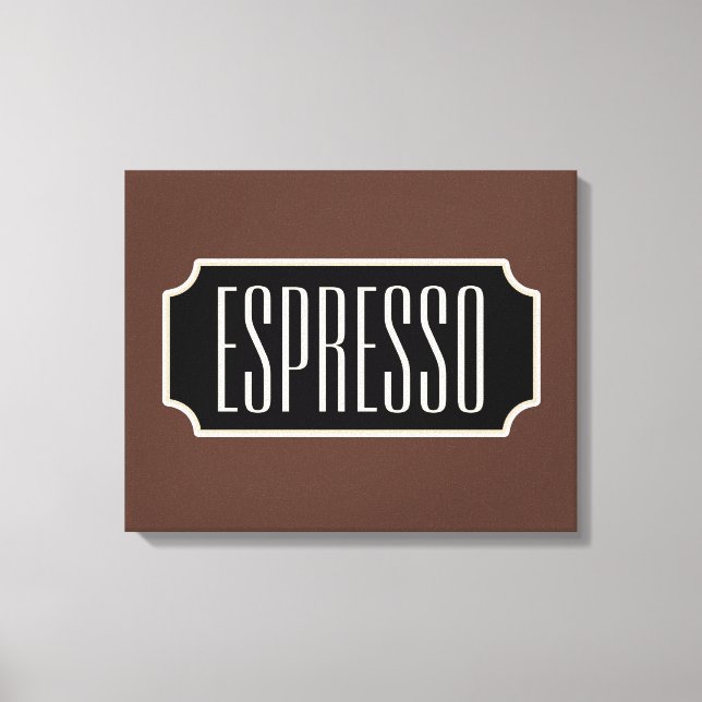 Toile Zone de signes Espresso Brown (Recto)