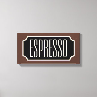 Toile Zone de signes Espresso Brown