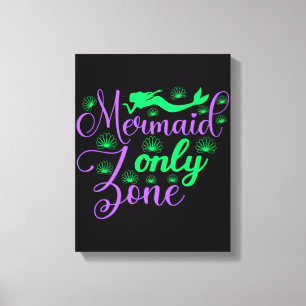 Toile Zone de sirène seulement dans Neon Green et Purple